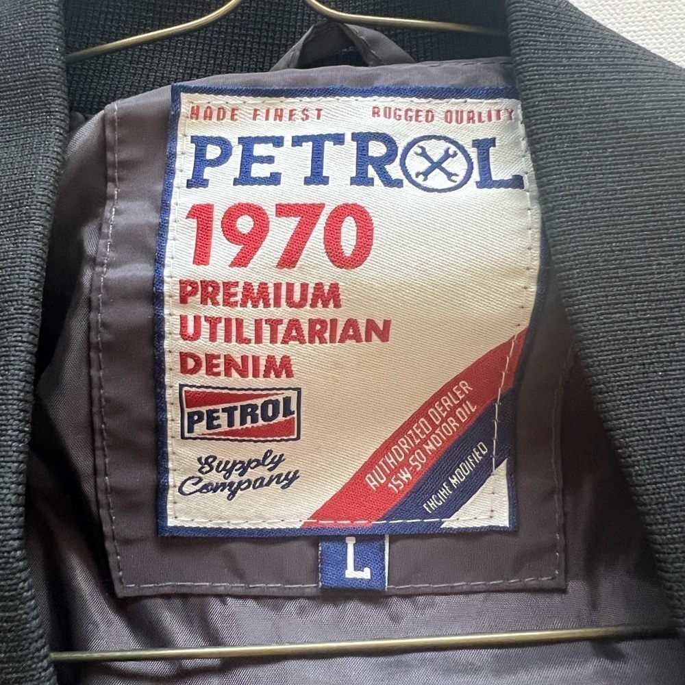 New 1 of 1 Vintage 1970 Petrol Premium Utilitarian Gas Station Light Jacket - Picture 2 of 9